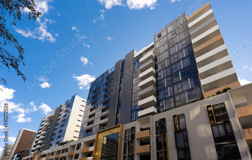 Canvas Print Residential high rise apartment building in inner Sydney suburb NSW Australia