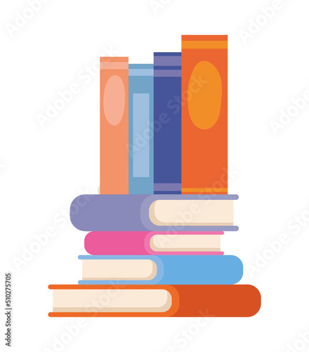 books stack illustration