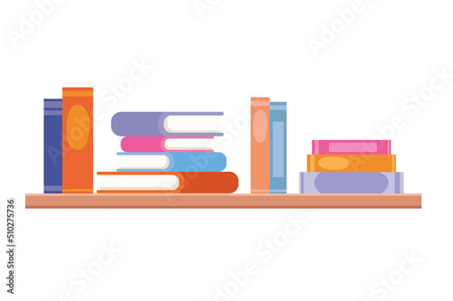 books stacks illustration