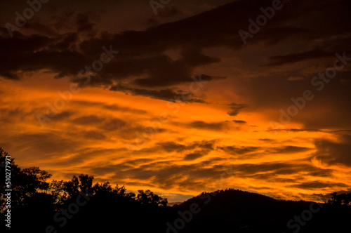 dramatic sunset