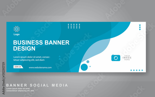 Vector abstract design web banner template. Web Design Elements - Header Design. Abstract geometric web banner template on grey background.