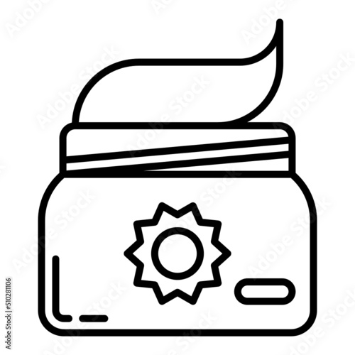 sunblock cream icon transparent background