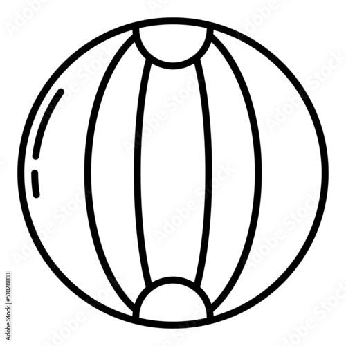 beach ball icon transparent background