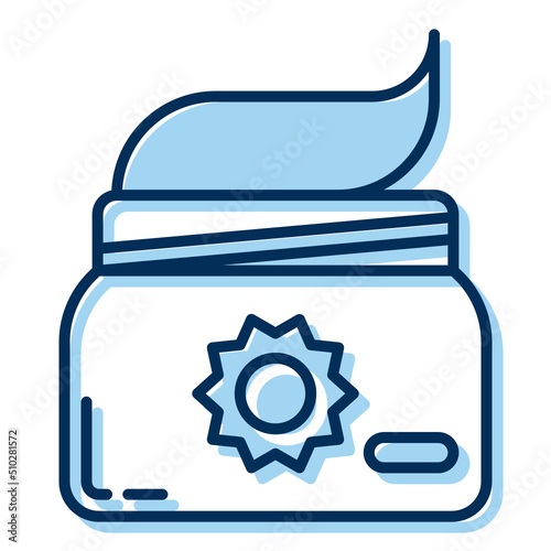 sunblock cream icon transparent background