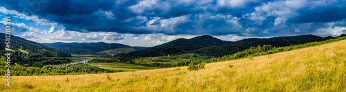 Carpathian rural landscape, Skole Beskids National Nature Park, Ukraine © Petro Teslenko