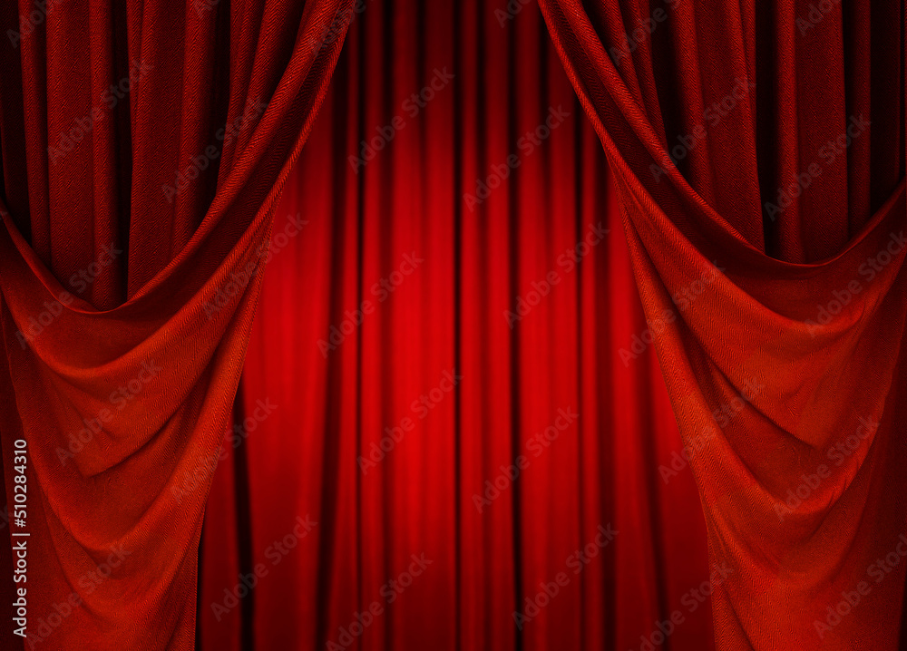 Fototapeta premium stage curtain, 3d theater curtain design
