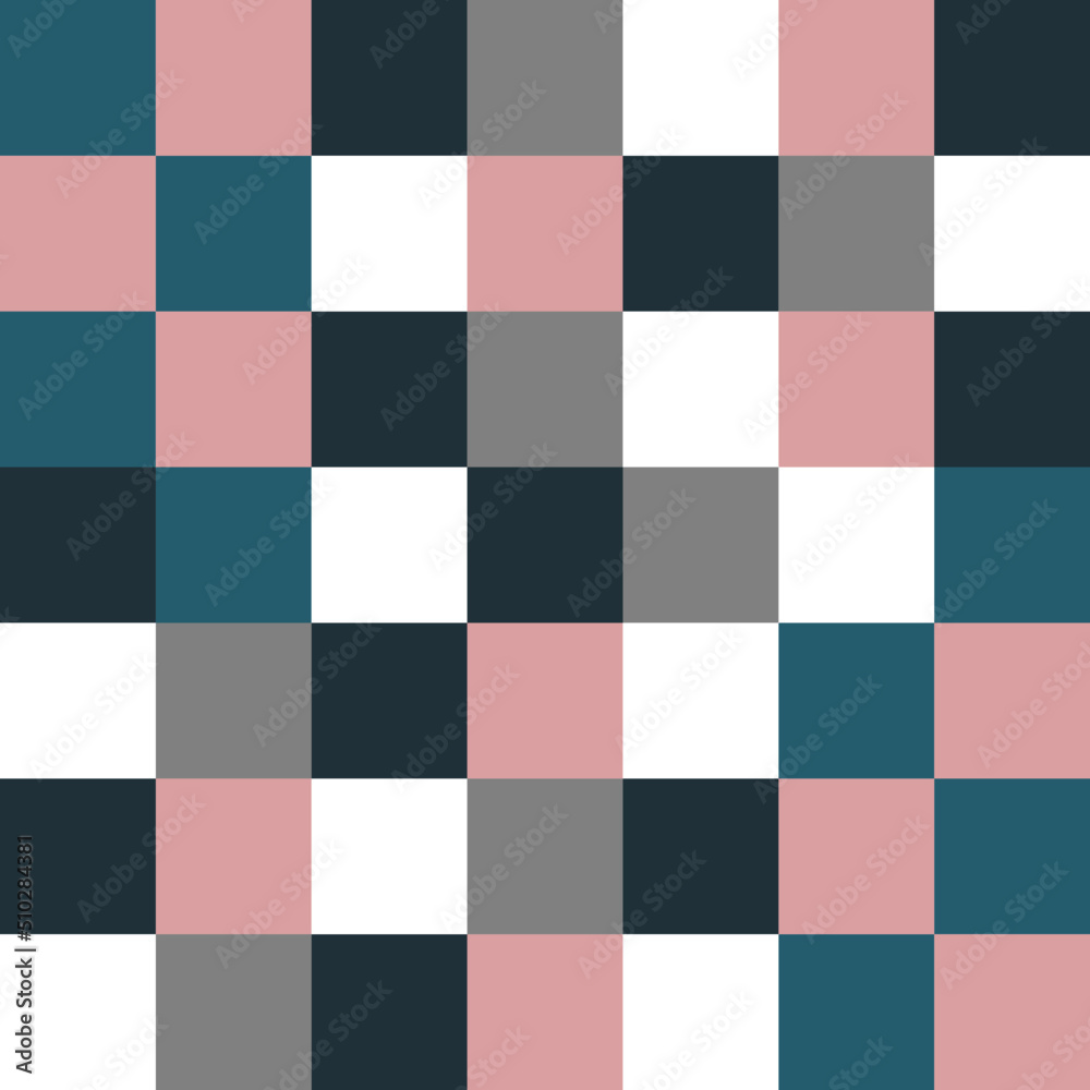 Checkered pattern backgrounds in modern vector illustration style. Modern graphic elements flat style. Trendy minimal design for logo or presentations concept