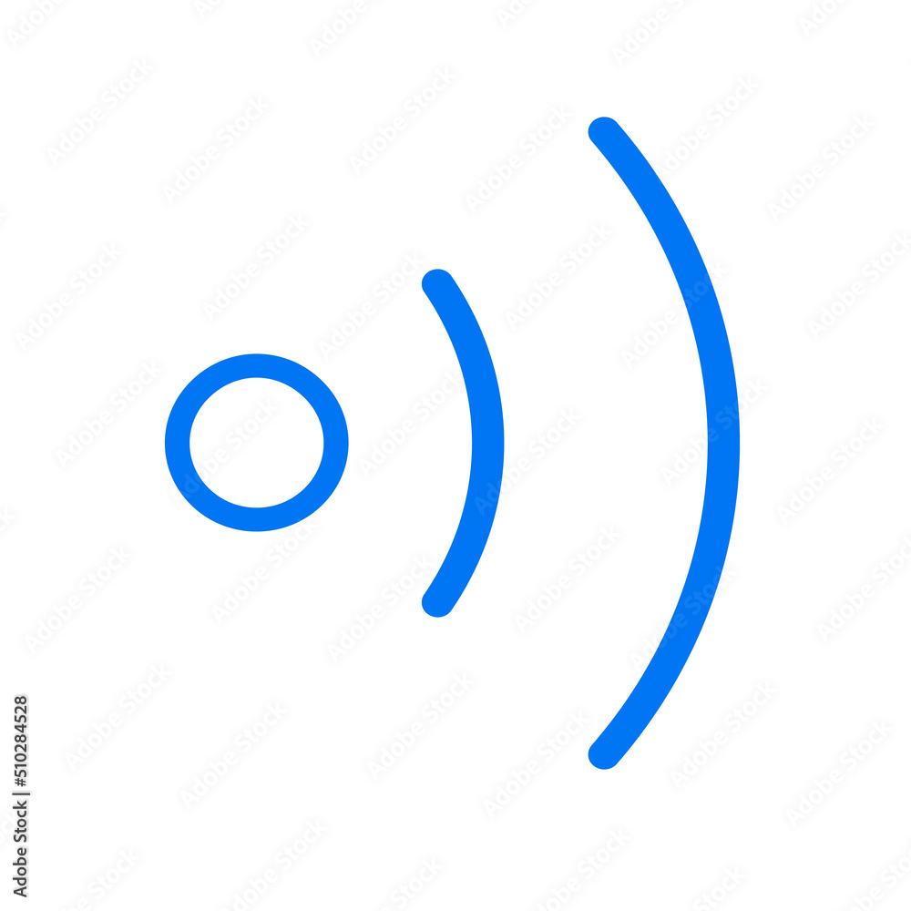 Horizontal Wi-Fi or signal icon. Vector. Horizontal Wi-Fi or signal icon. Vector.