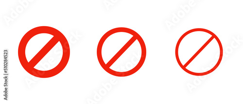 Stop sign set. Warnings and regulations. Vectors.