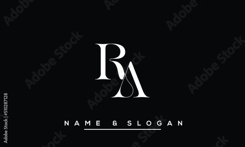 RA,  AR,  R,  A   Abstract  Letters  Logo  Monogram