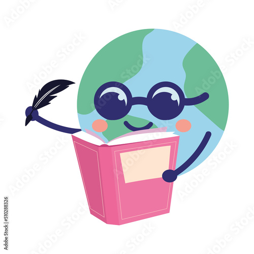 world reading a book