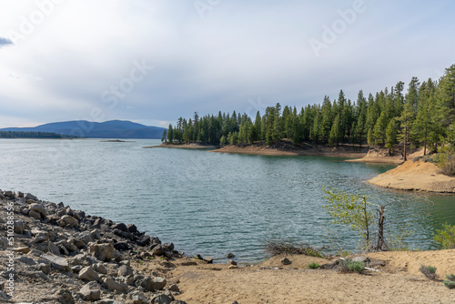 Lake Davis is located 7 miles north of Portola, California. photo