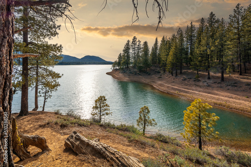Lake Davis is located 7 miles north of Portola, California. photo