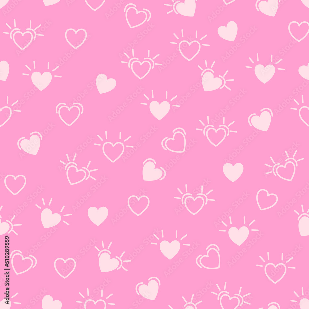 Seamless abstract pattern of small black hearts. Hand drawn doodle background, texture for textile, wrapping paper, Valentines day Seamless abstract pattern of small black hearts. Hand drawn doodle background, texture for textile, wrapping paper, Valentines day