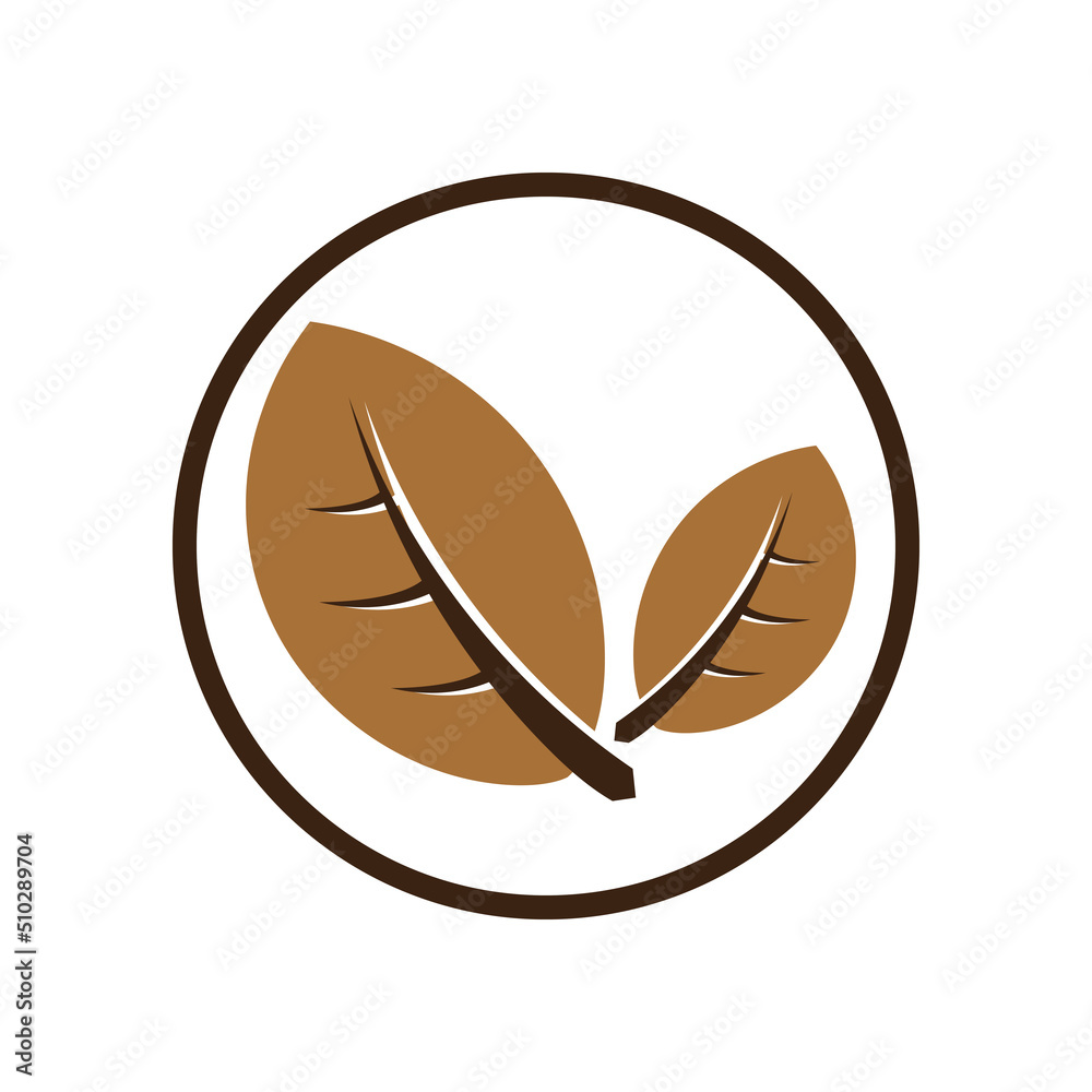 Fototapeta premium tobacco leaf logo,tobacco field and tobacco cigarette logo template design vector