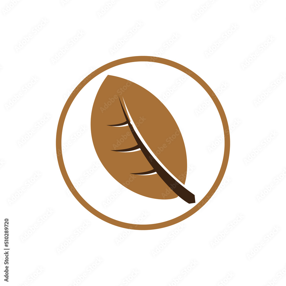 Fototapeta premium tobacco leaf logo,tobacco field and tobacco cigarette logo template design vector