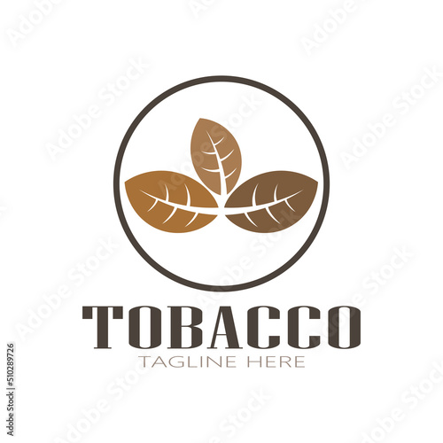 tobacco leaf logo,tobacco field and tobacco cigarette logo template design vector