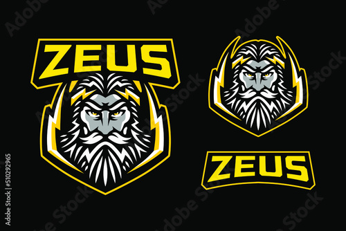 Zeus sport mascot logo design
