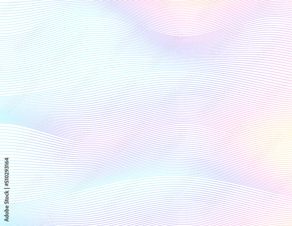 Abstract wave color rainbow gradient design element on white background of twist lines. Vector Illustration eps 10 for elegant business card, print brochure, flyer, banners, cover book, label fabric