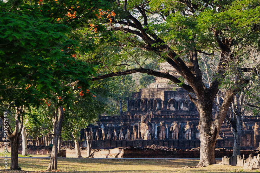Si Satchanalai historical park in Thailand