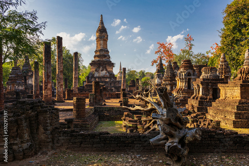 Fotografie, Obraz Si Satchanalai historical park in Thailand