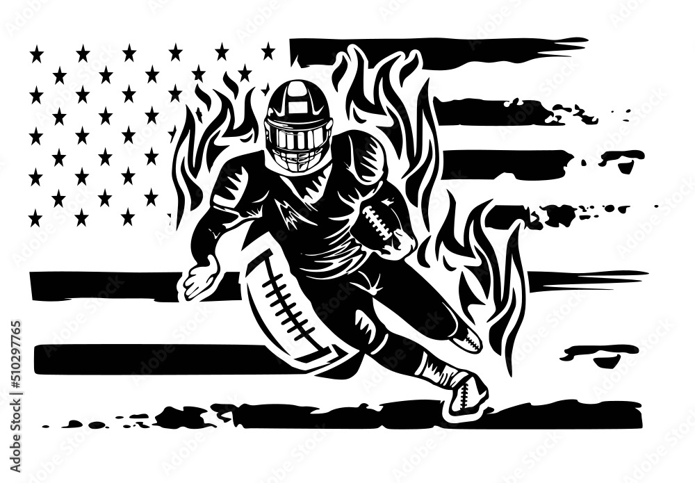football flag svg png, football american usa flag svg png bundle