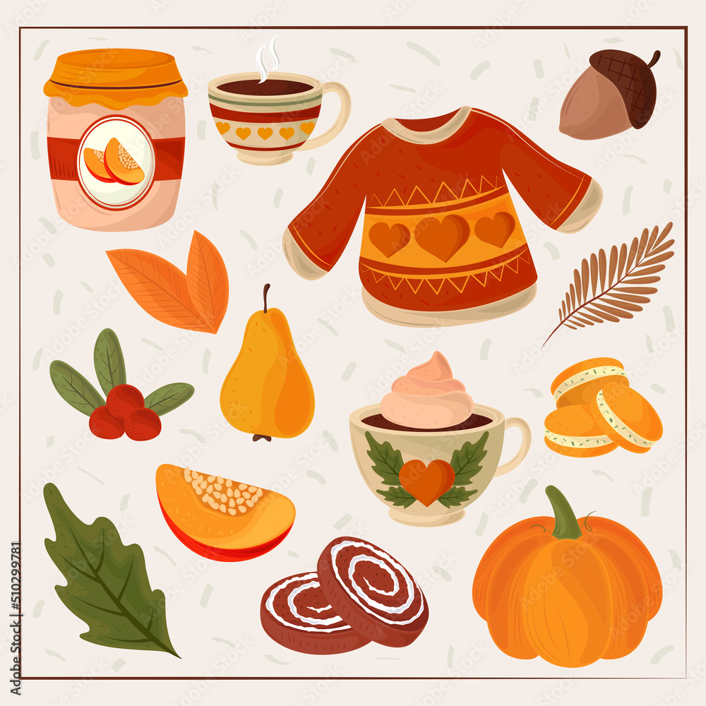 set of autumn