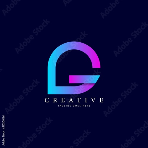 Logo design vector, circle icon, initials g Free Download Logo design vector, circle icon, initials g - GFXLoad
