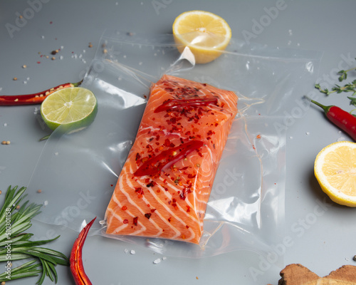 Tableau sur toile albuminous, board, cuisine, delicacy, eating, fillet, fish, food, fresh, gourmet
