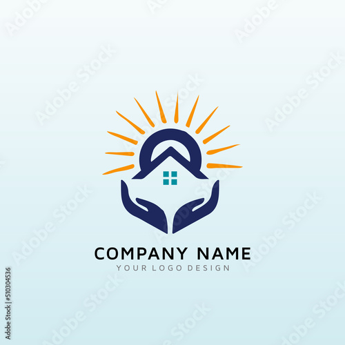 Senior Living Solutions or help them buy or sell a home logo
