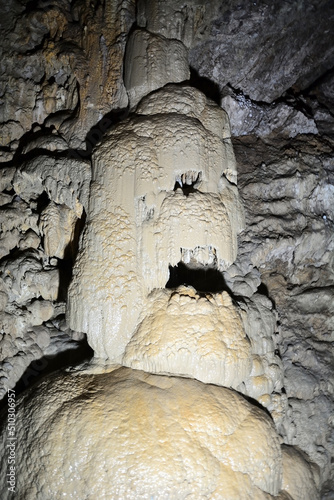 New Athos Cave, Abkhazia. Skeleton king head photo