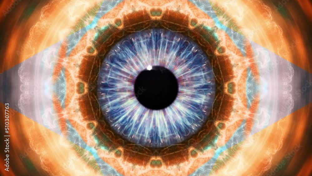 Mandala 3D Kaleidoscope seamless loop Psychedelic Trippy