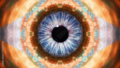 Mandala 3D Kaleidoscope seamless loop Psychedelic Trippy photo