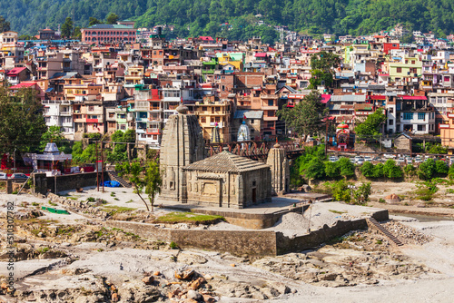 Panchbakhtar Temple is a hindu in Mandi town, Himachal Pradesh state in India photo