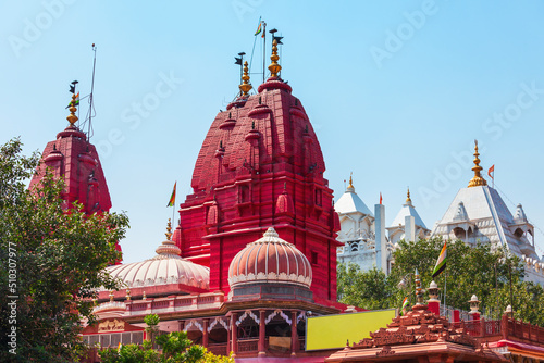 Shri Digambar Jain Lal Mandir is the oldest Jain temple in New Delhi city in India photo