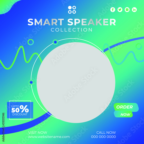 Social media posts or web banner design template 