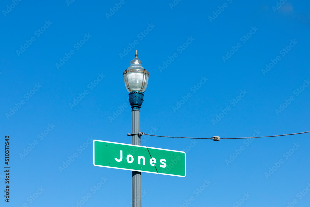 street name signage Fillmore in San Francisco, street name signage Fillmore in San Francisco,