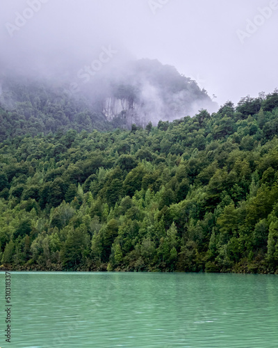 lake and mountains