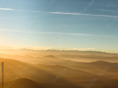 sunset in the desert