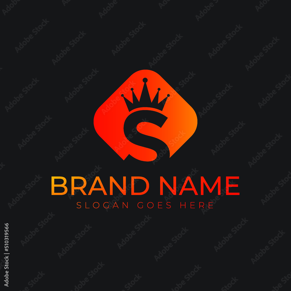Letter S Crown Logo Template Illustration Design - Vector EPS 10 - Letter S Crown Logo Template Illustration Design - Vector EPS 10 -