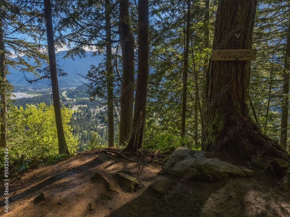 View from the Dragonsback trail near Hope in British Columbia Canada View from the Dragonsback trail near Hope in British Columbia Canada