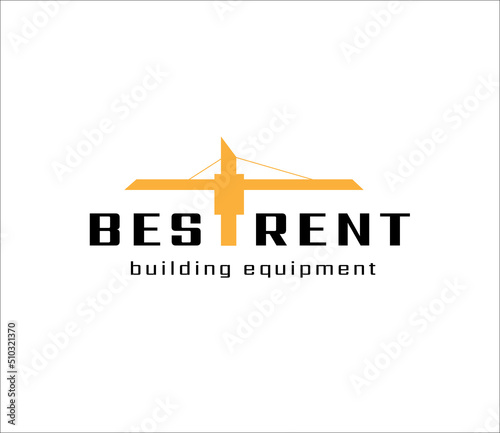 A logo for a construction company or construction equipment rental company in orange and black.
