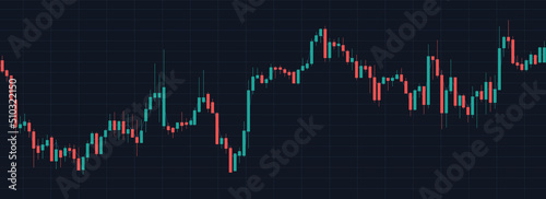 Simple trading candles background. Stock market forex or crypto trading concept suitable for financial investment or Economic trends business idea. Abstract finance background. Vector illustration