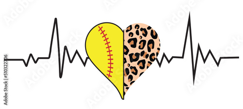football baseball softball basketball soccer leopard cheetah print half heart svg png, leopard heart svg, cheetah heart svg, heart svg, love
