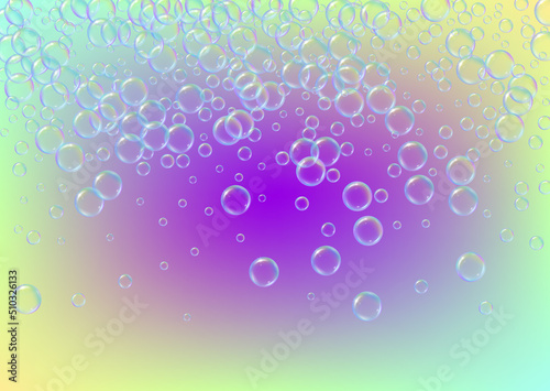 Soap foam. Detergent bath bubble and suds for bathtub. Shampoo.