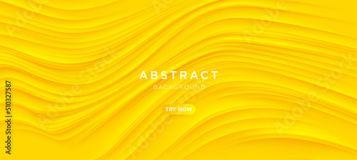Dynamic wavy light and shadow texture background with yellow gradient colours design