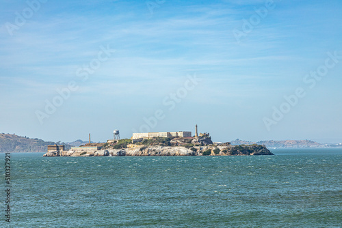 alcatraz island seen from San Francisco downtown