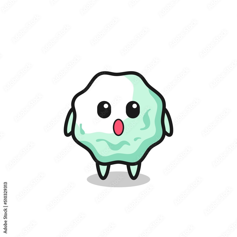 the amazed expression of the chewing gum cartoon the amazed expression of the chewing gum cartoon