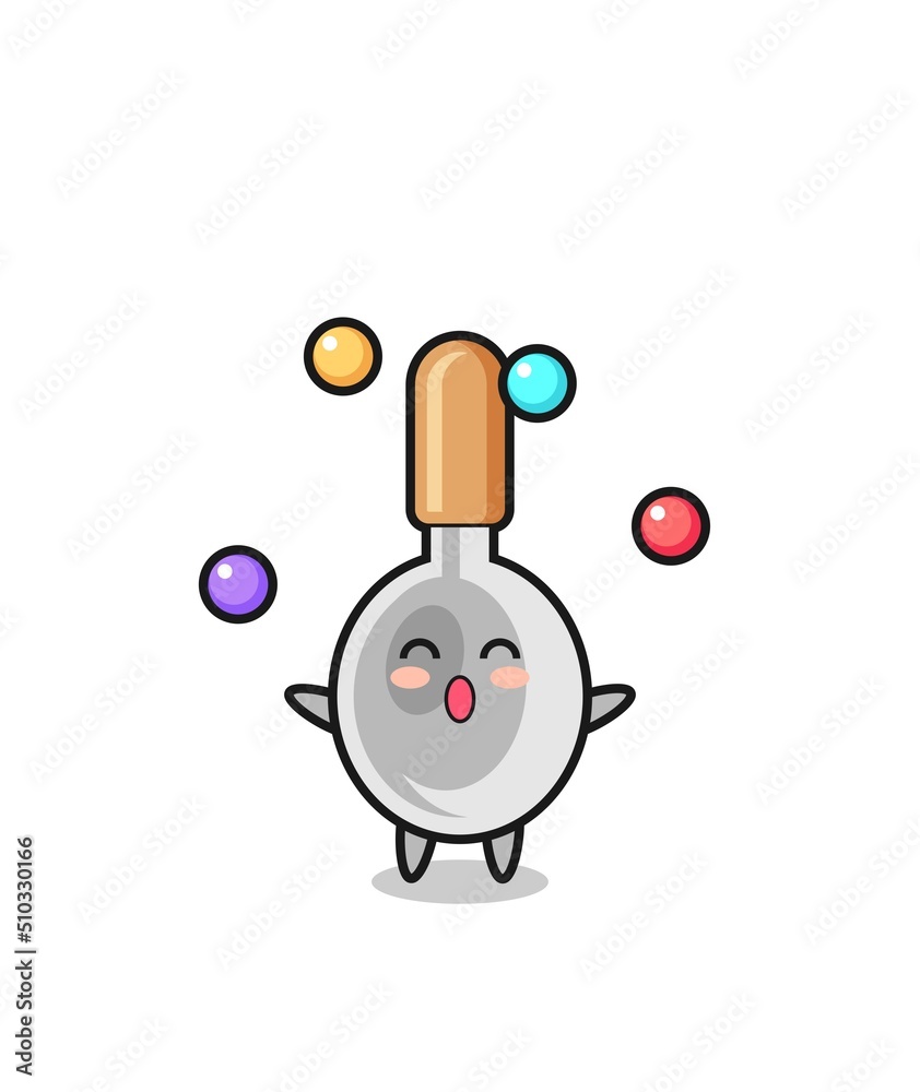 the cooking spoon circus cartoon juggling a ball the cooking spoon circus cartoon juggling a ball