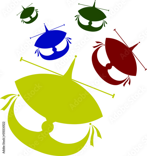 Vector of wau bulan malaysia